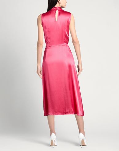 Woman Midi dress Fuchsia Size 10 Silk