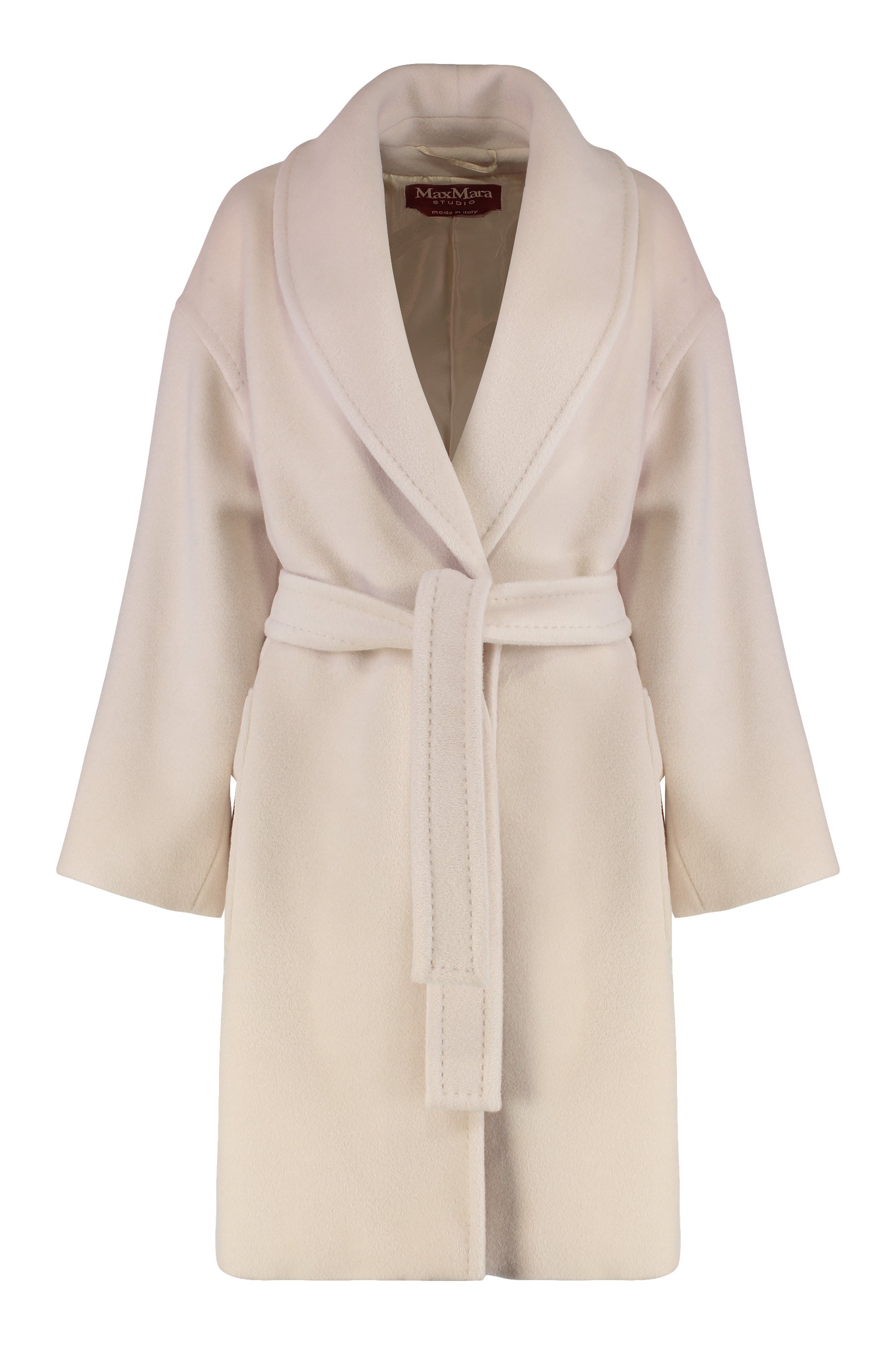 Cloruro Wool and Alpaca Jacket with Waist Belt