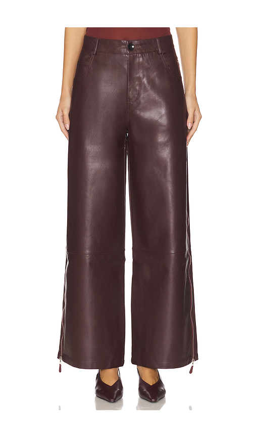 OSIS STUDIO Norma Pant in Burgundy. XS also in L