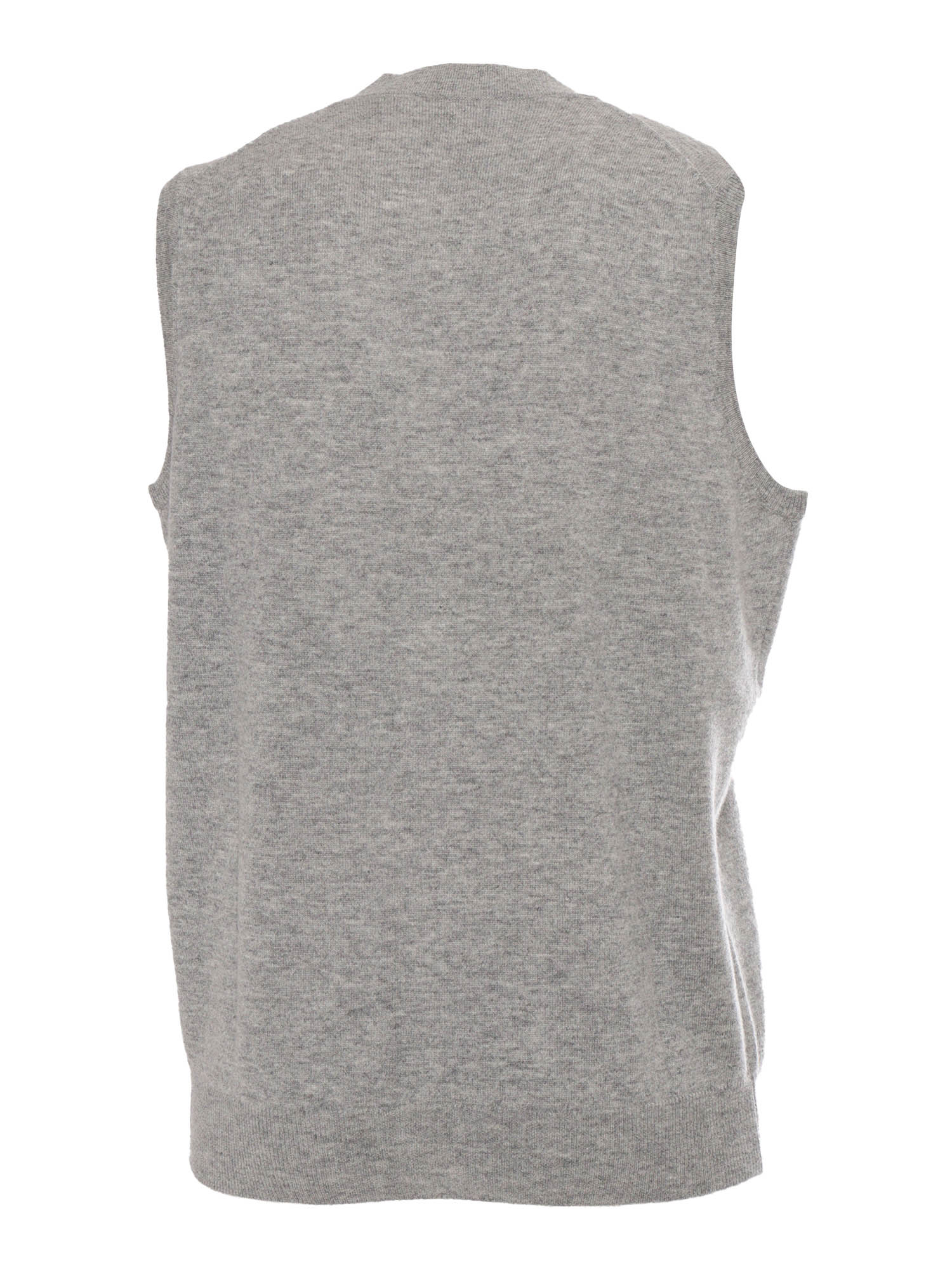 Kangra Cashmere Gilet Senza Maniche Rasato Calato