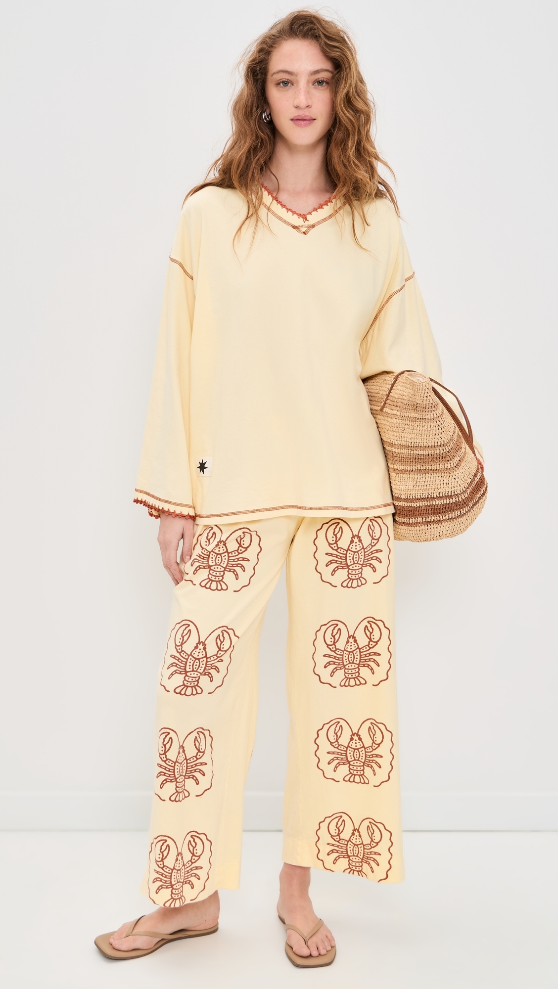 Lita Lobster Leize Pants Yellow