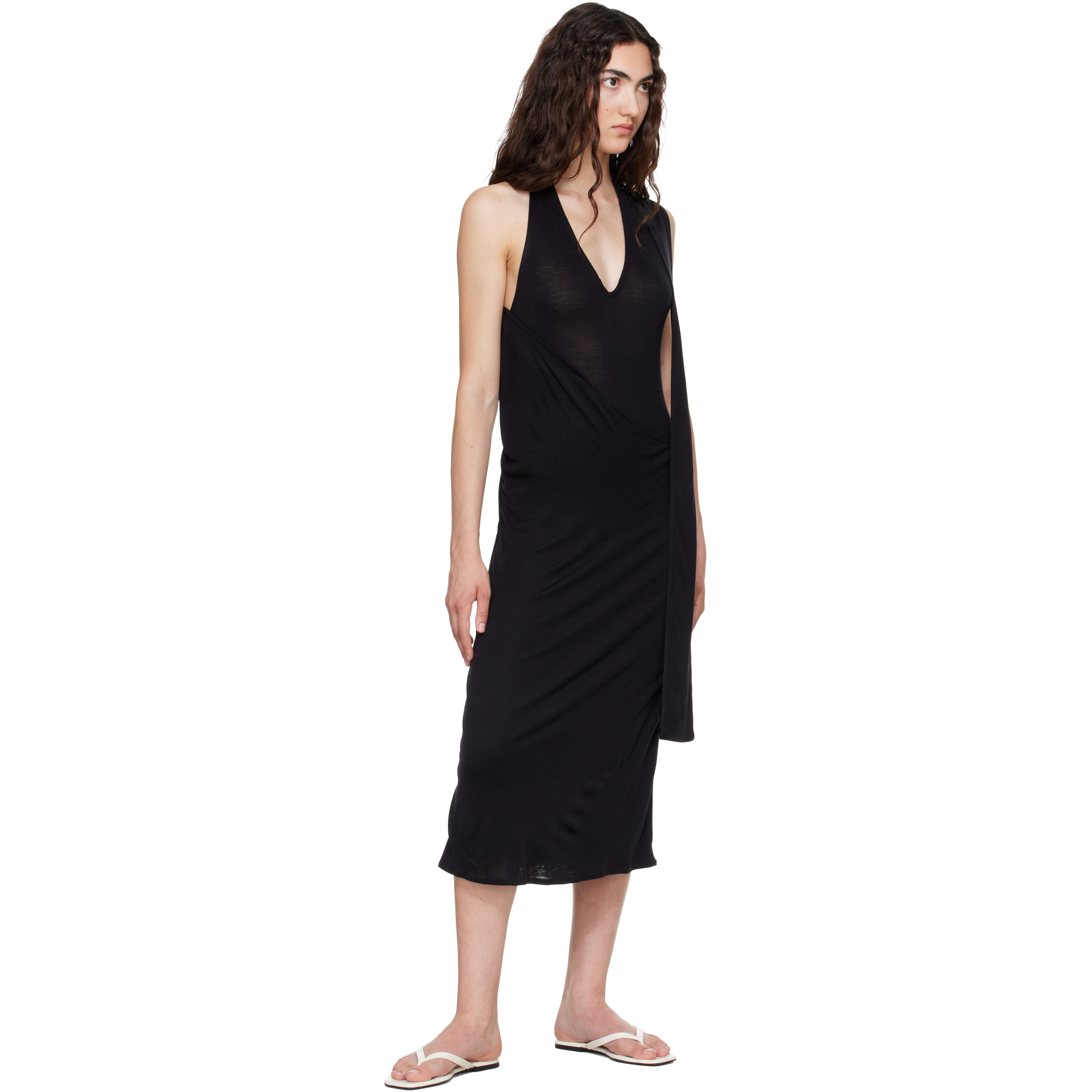Black Duo Midi Dress