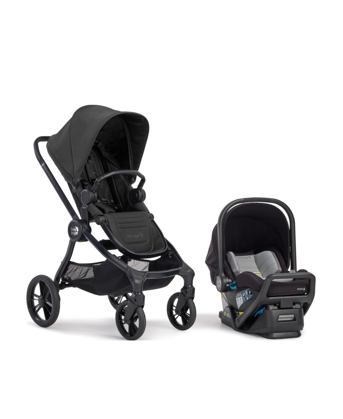 Baby City Sights Travel System - Rich Black