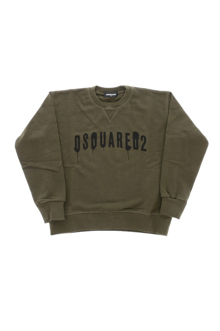 Boys Olive Logo Sweatshirt
