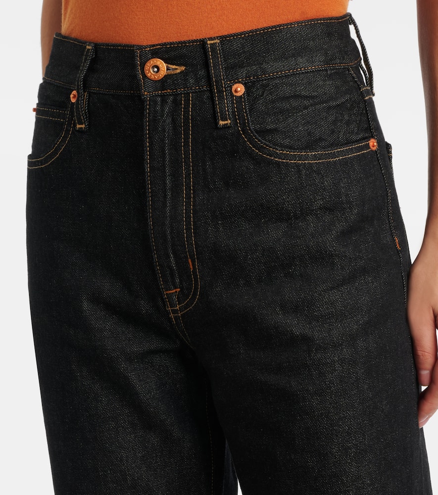 London high-rise straight jeans