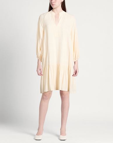 Woman Mini dress Beige Size 8 Viscose