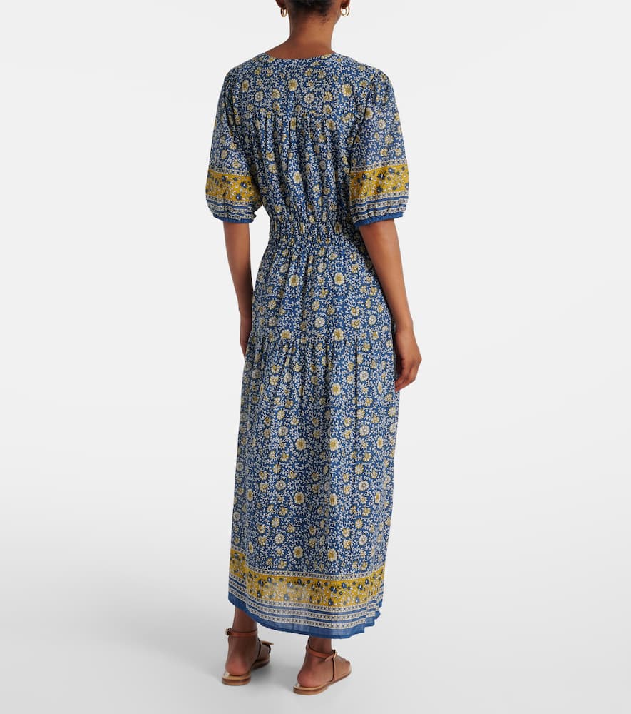 Natalia floral cotton maxi dress