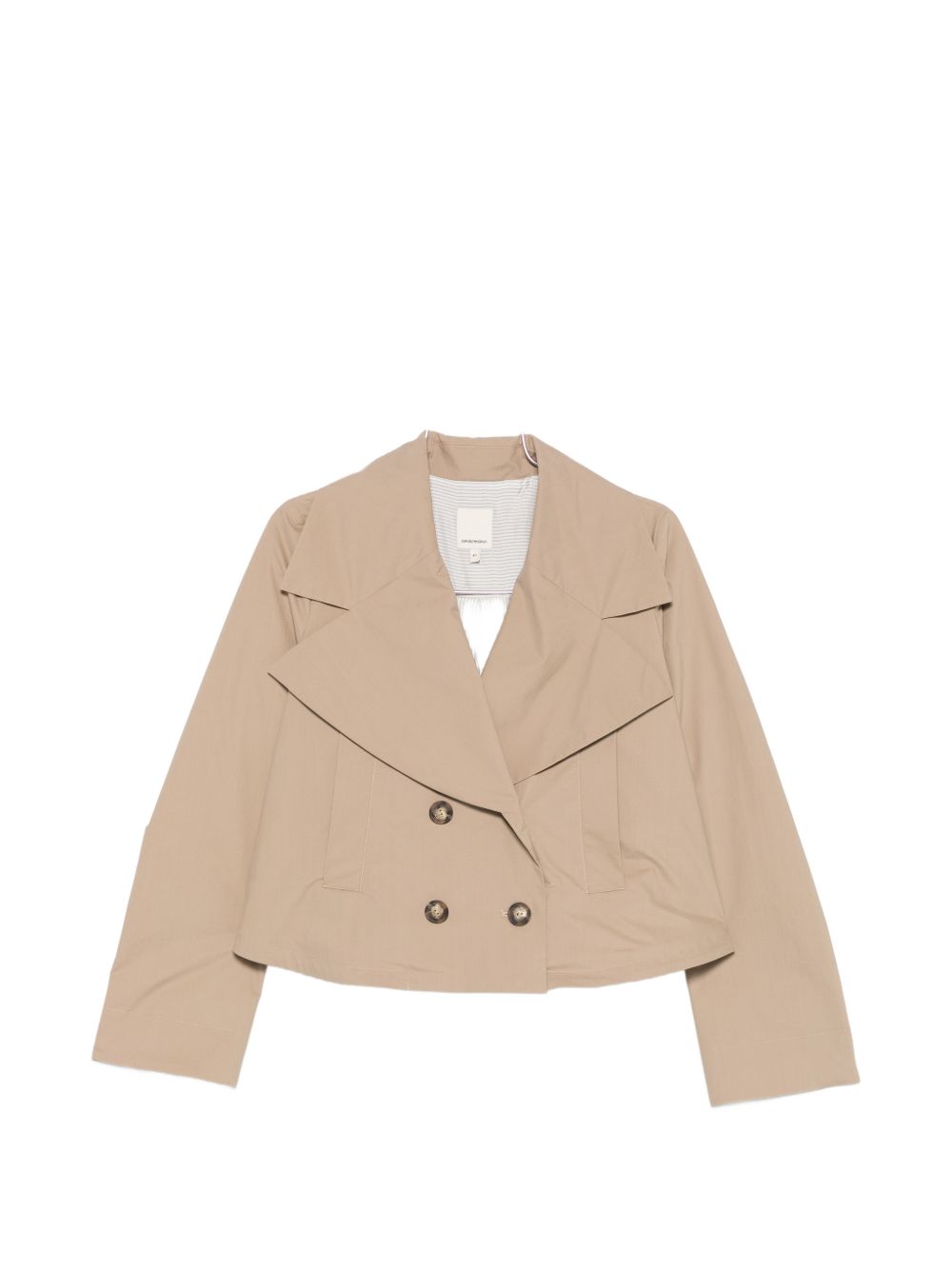 Cotton double-breasted jacket