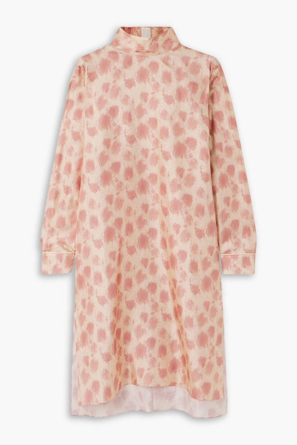 Printed silk-satin mini dress - Pink - IT 36