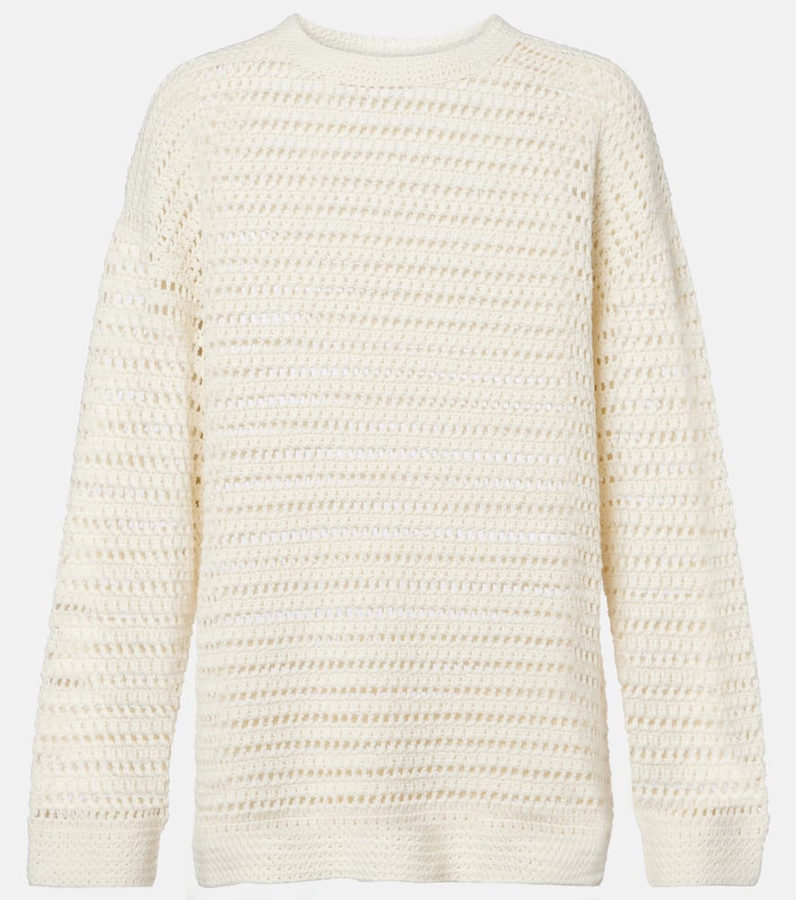 Lucy crochet cotton sweater
