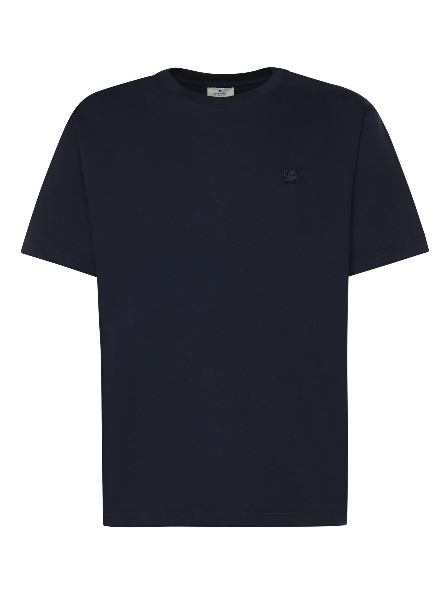 Navy Blue Crewneck Logo T-Shirt
