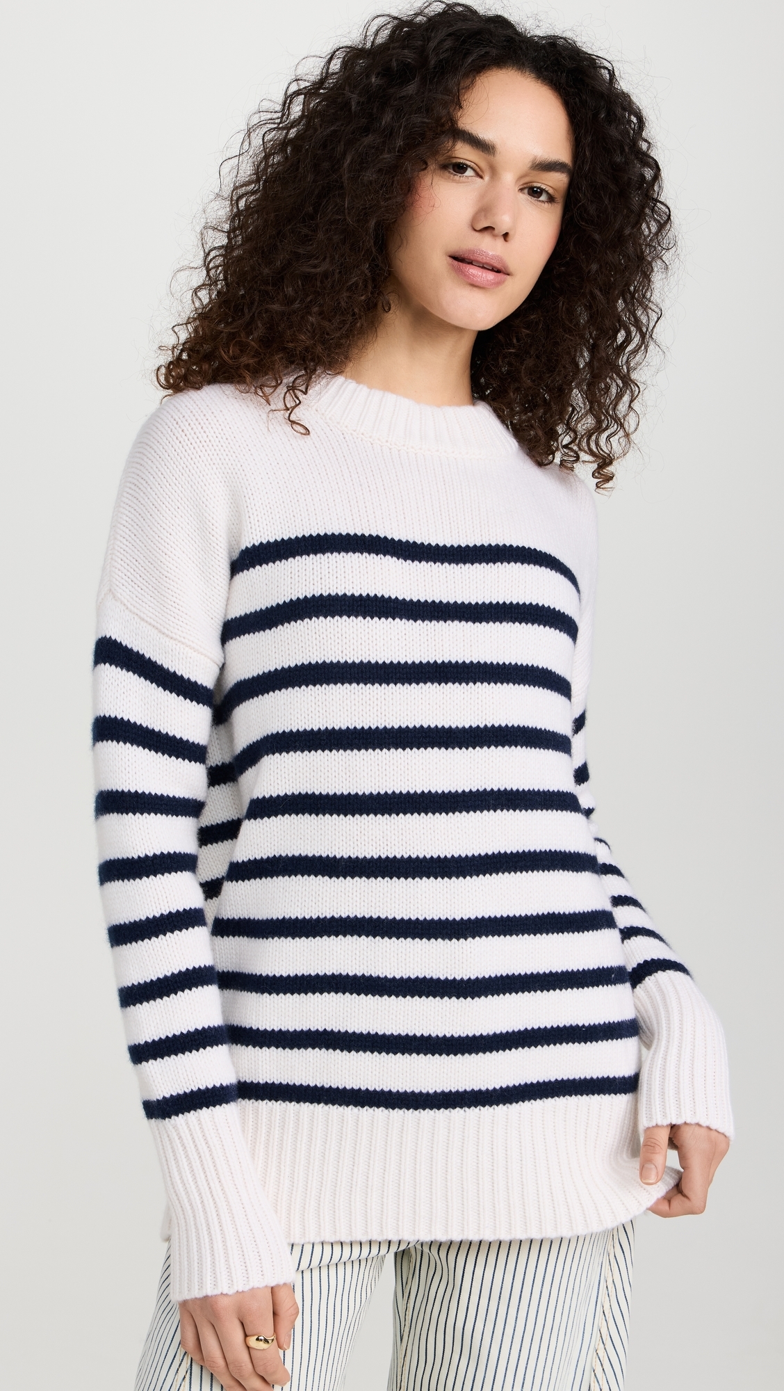 Marin Sweater Cream/Navy