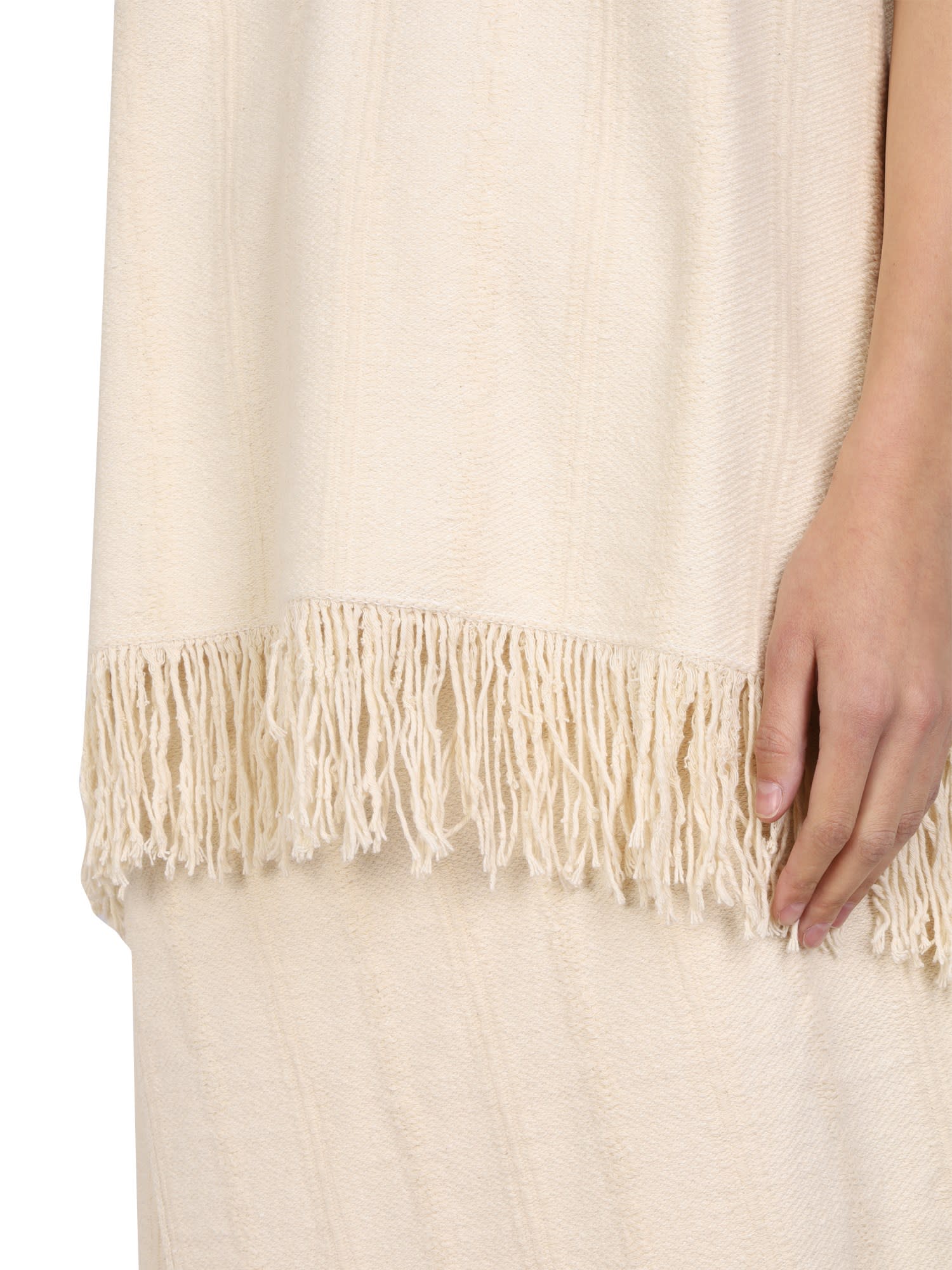 Fringed v-neck vest top
