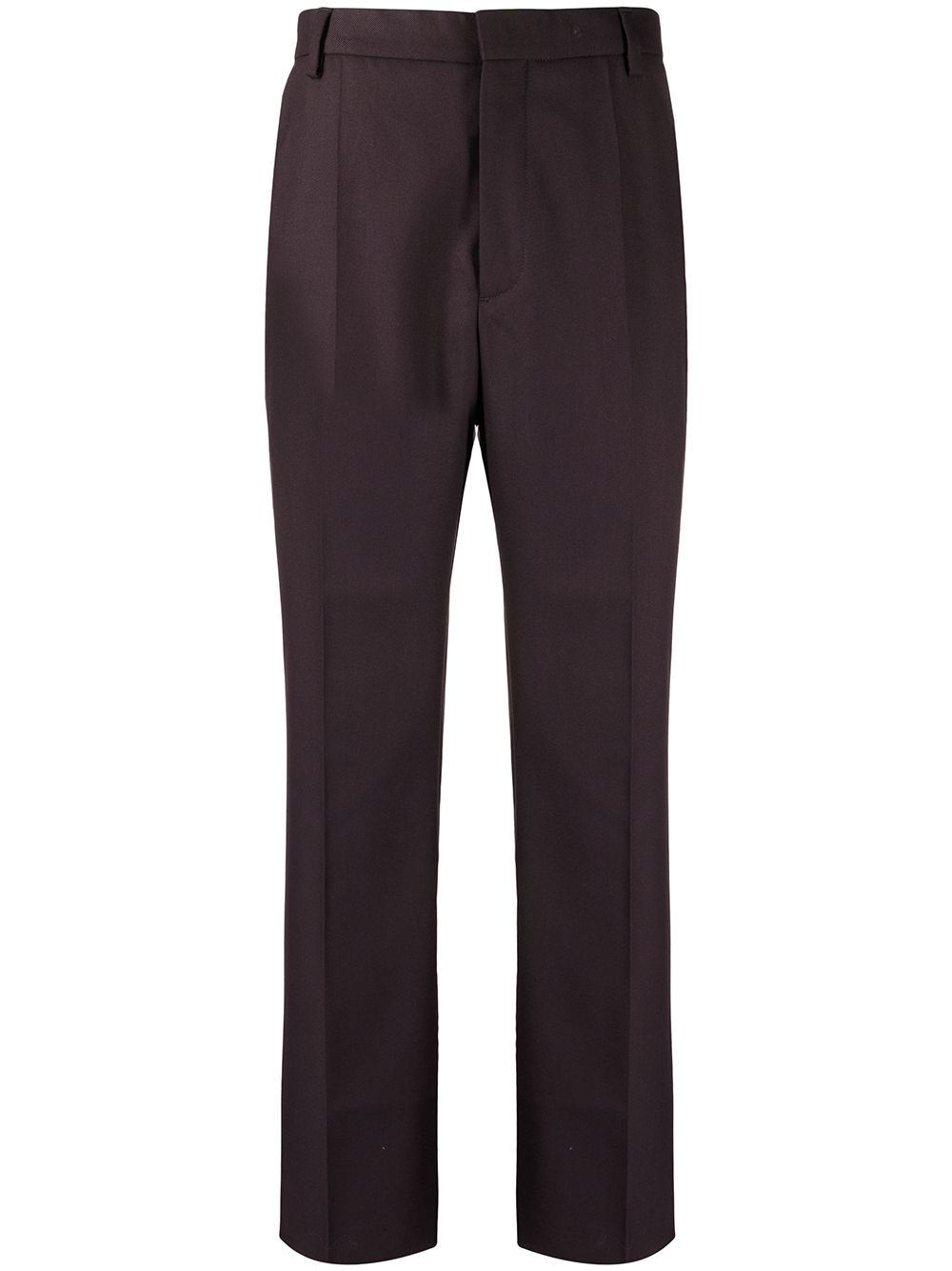 Jun twill straight-leg trousers - Purple
