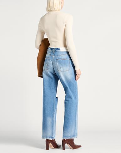 Woman Jeans Blue Size M Cotton