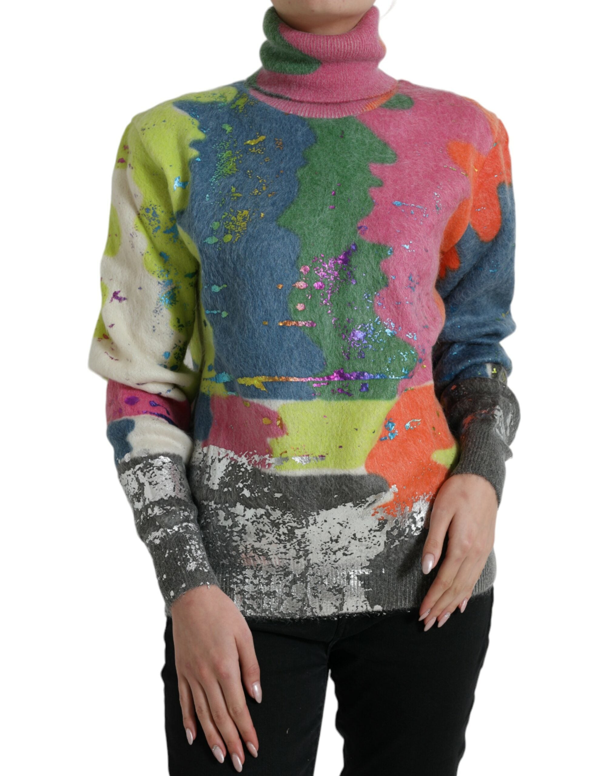 Mohair Turtleneck Turtleneck — Multicolor