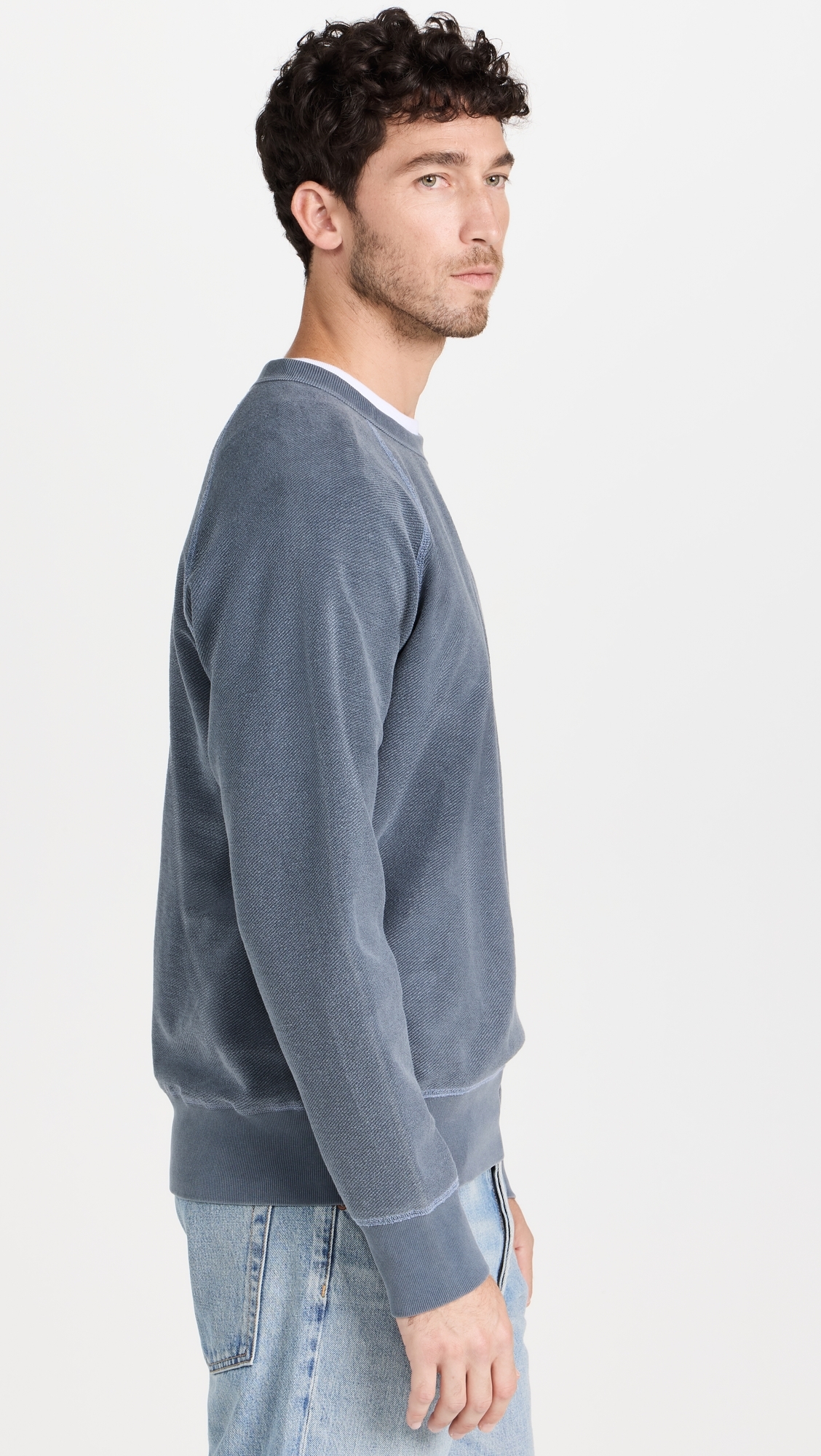 Twillback Terry Reversible Crew Sweatshirt Navy