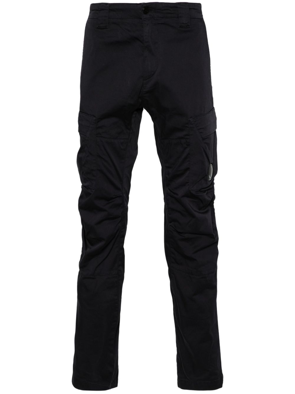 Lens-detail cargo trousers - Blue