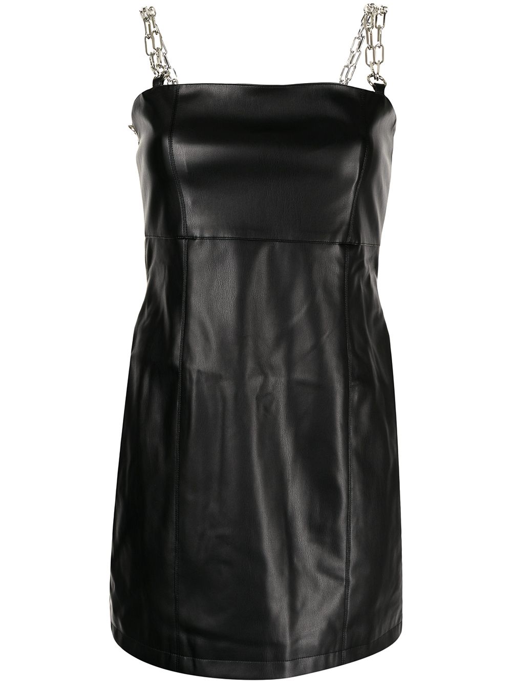 Chain strap mini dress - Black