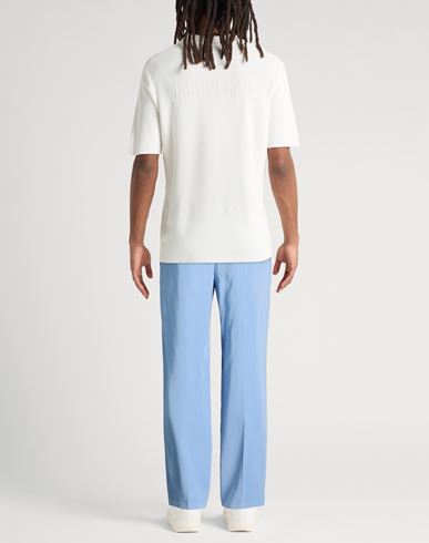 Man Pants Azure Size 32 Viscose, Polyester