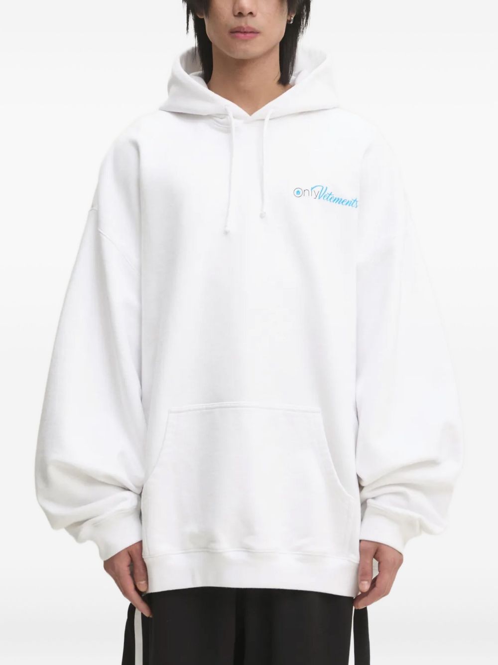 Logo-print hoodie - White