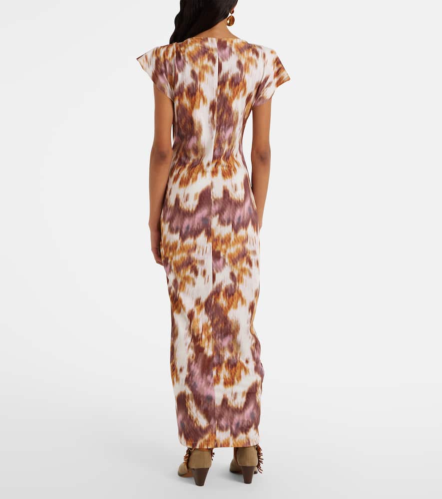 Nadela printed cotton jersey maxi dress