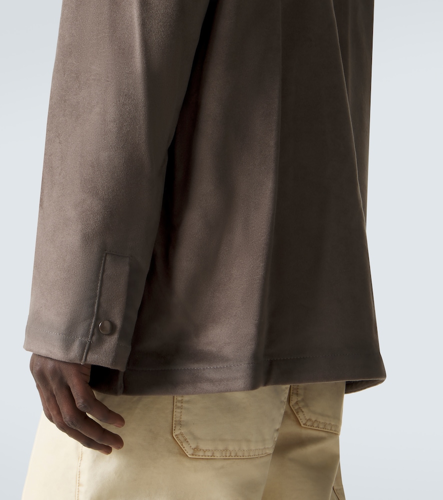 Suede-trimmed jacket