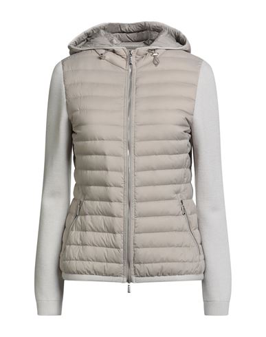 Woman Puffer Light grey Size 0 Polyamide, Polyurethane, Wool, Silk, Cashmere