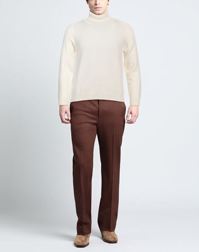 Man Turtleneck Ivory Size XL Viscose