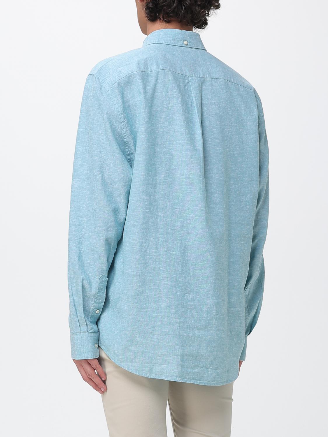 Chest-pocket button-up shirt - White