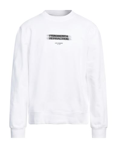 Les Hommes Man Sweatshirt White Size XL Cotton