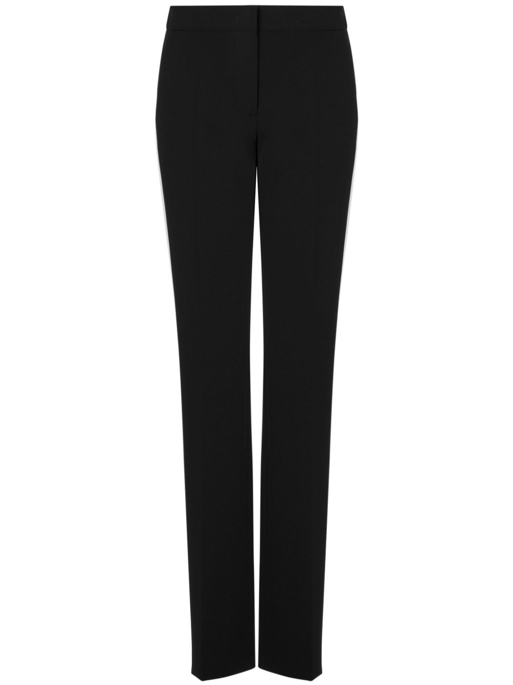 Stripe-detail tailored trousers - Black