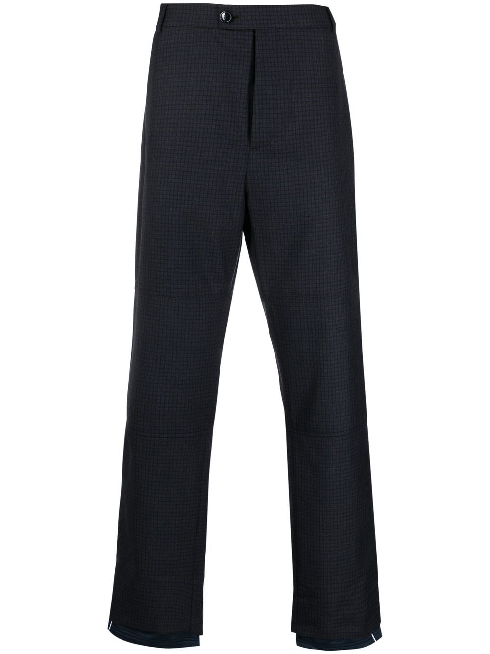 Sports Hem straight-leg trousers - Blue