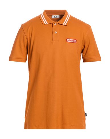 Man Polo shirt Orange Size M Cotton