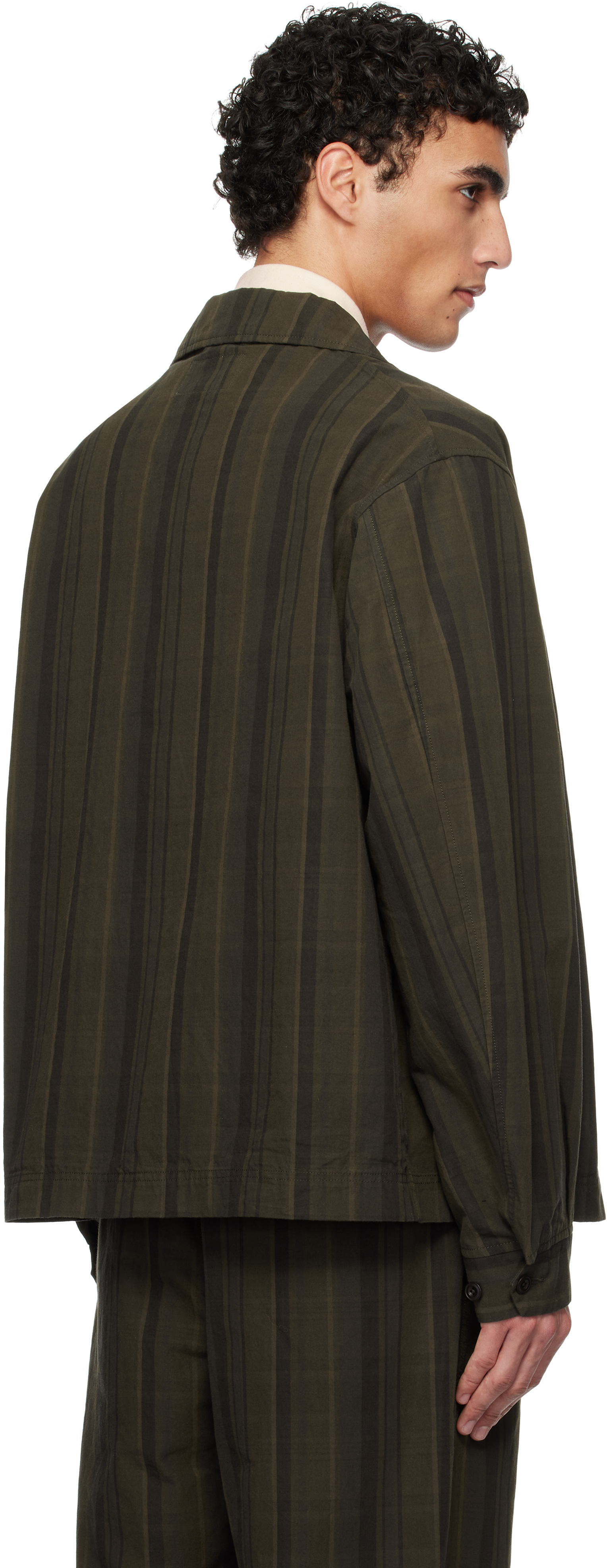 Nanamica Brown Plaid Dock Jacket