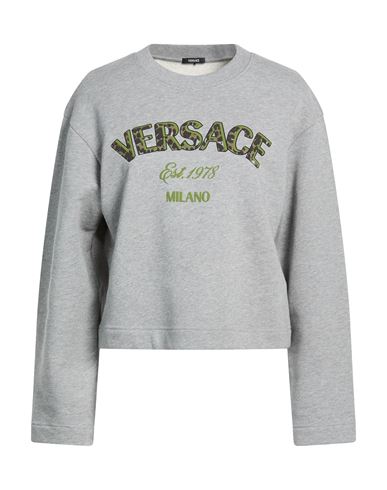 Woman Sweatshirt Grey Size 12 Cotton, Elastane