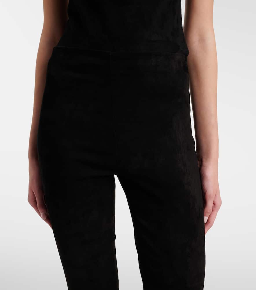 Cherilyn suede flared pants
