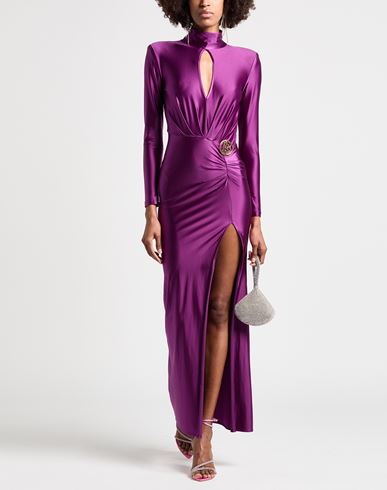 Woman Maxi dress Purple Size 4 Polyamide, Elastane