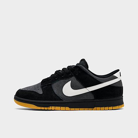 Men's Dunk Low Retro SE Casual Shoes in Black/Grey/Gum