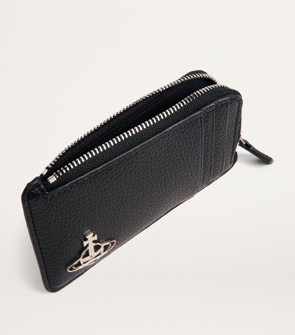 Vegan Leather Orb Zipped Card Holder