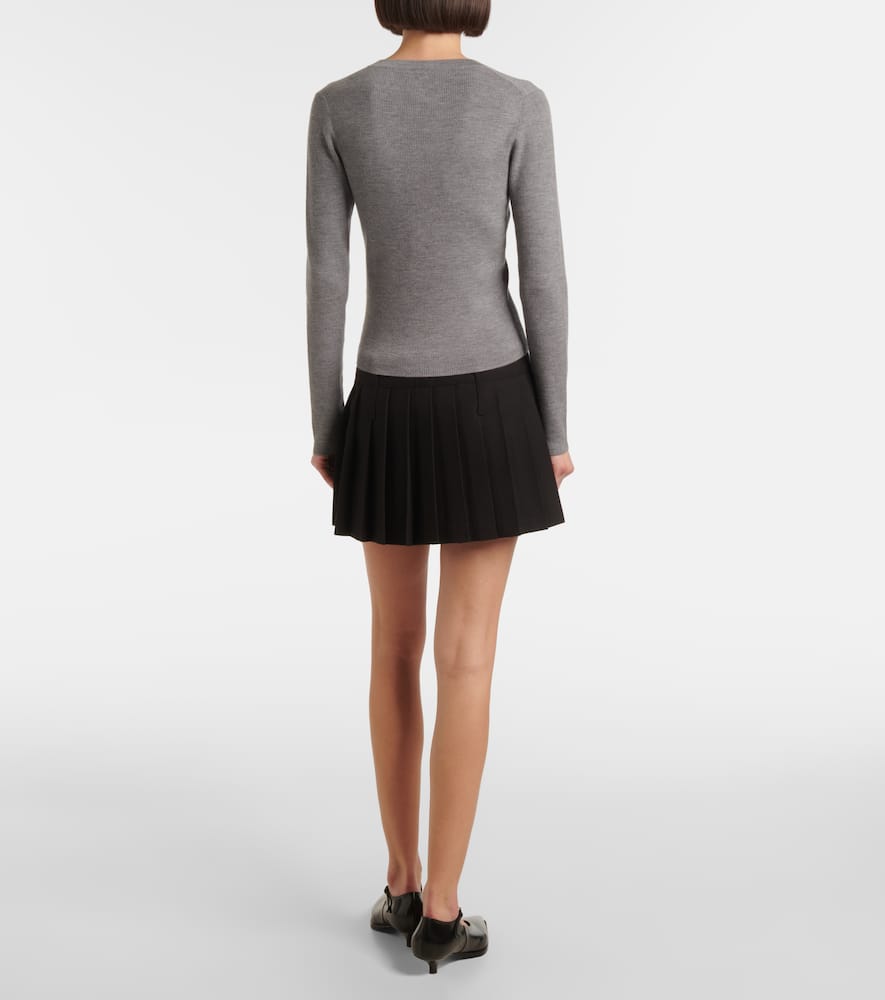 Virgin wool Henley shirt