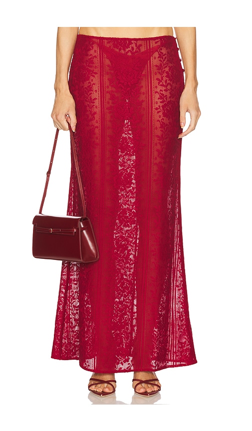 LOBA Laura Maxi Skirt in Burgundy. - M also in