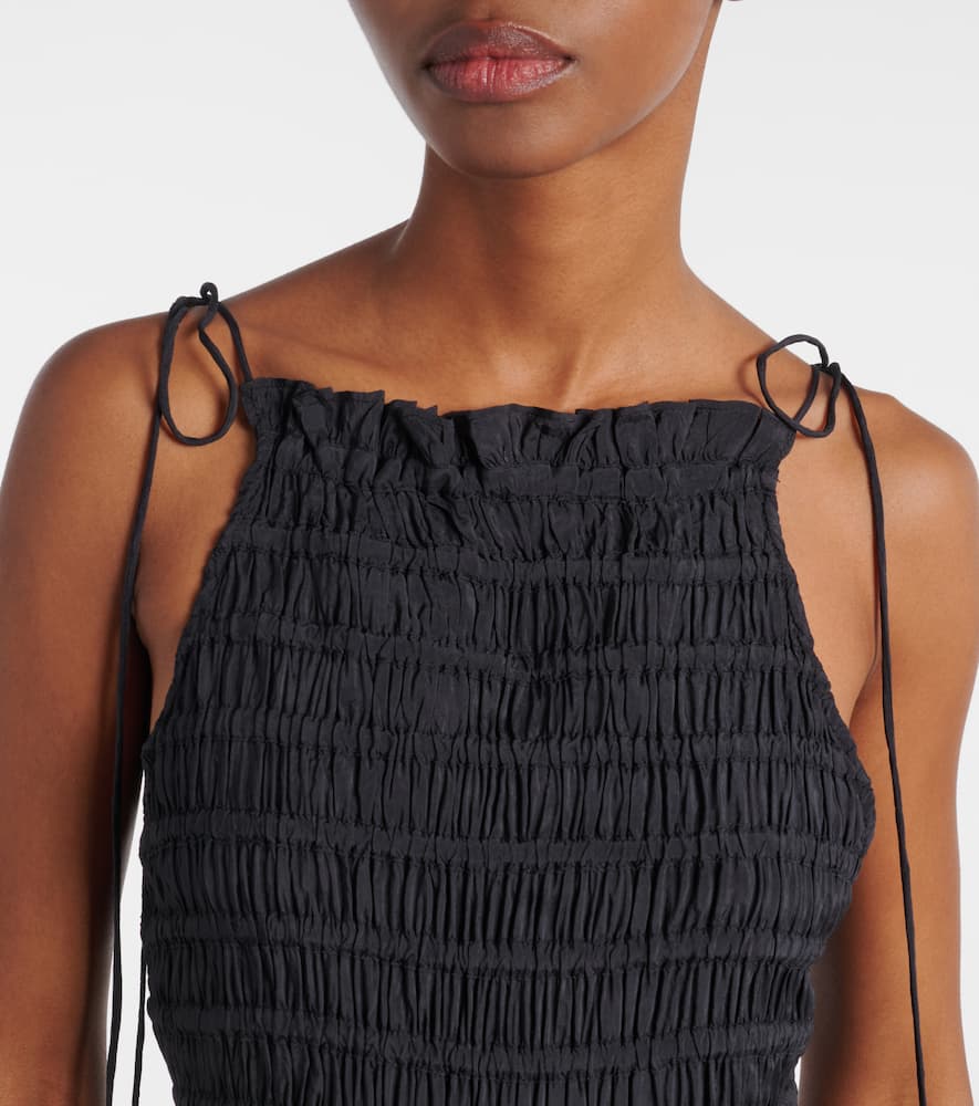 Smocked tiered maxi dress
