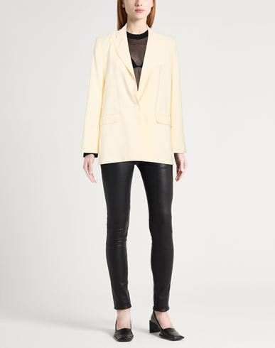 Woman Blazer Ivory Size 6 Viscose, Elastane