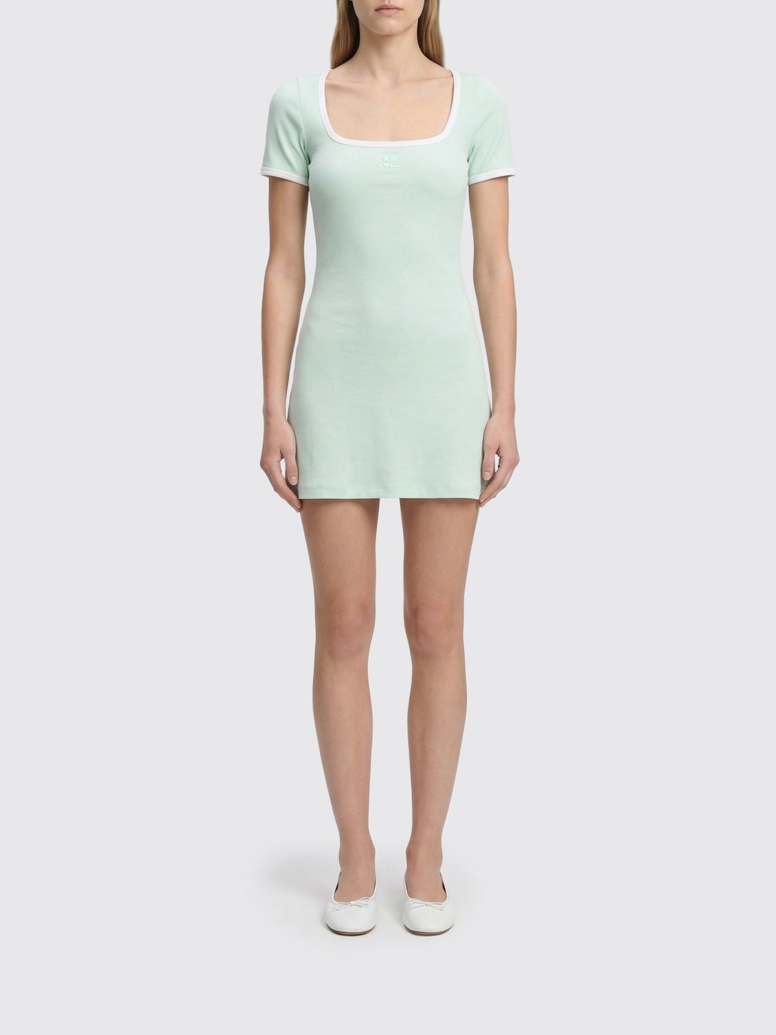 Dress COURRÈGES Woman color Gnawed Blue