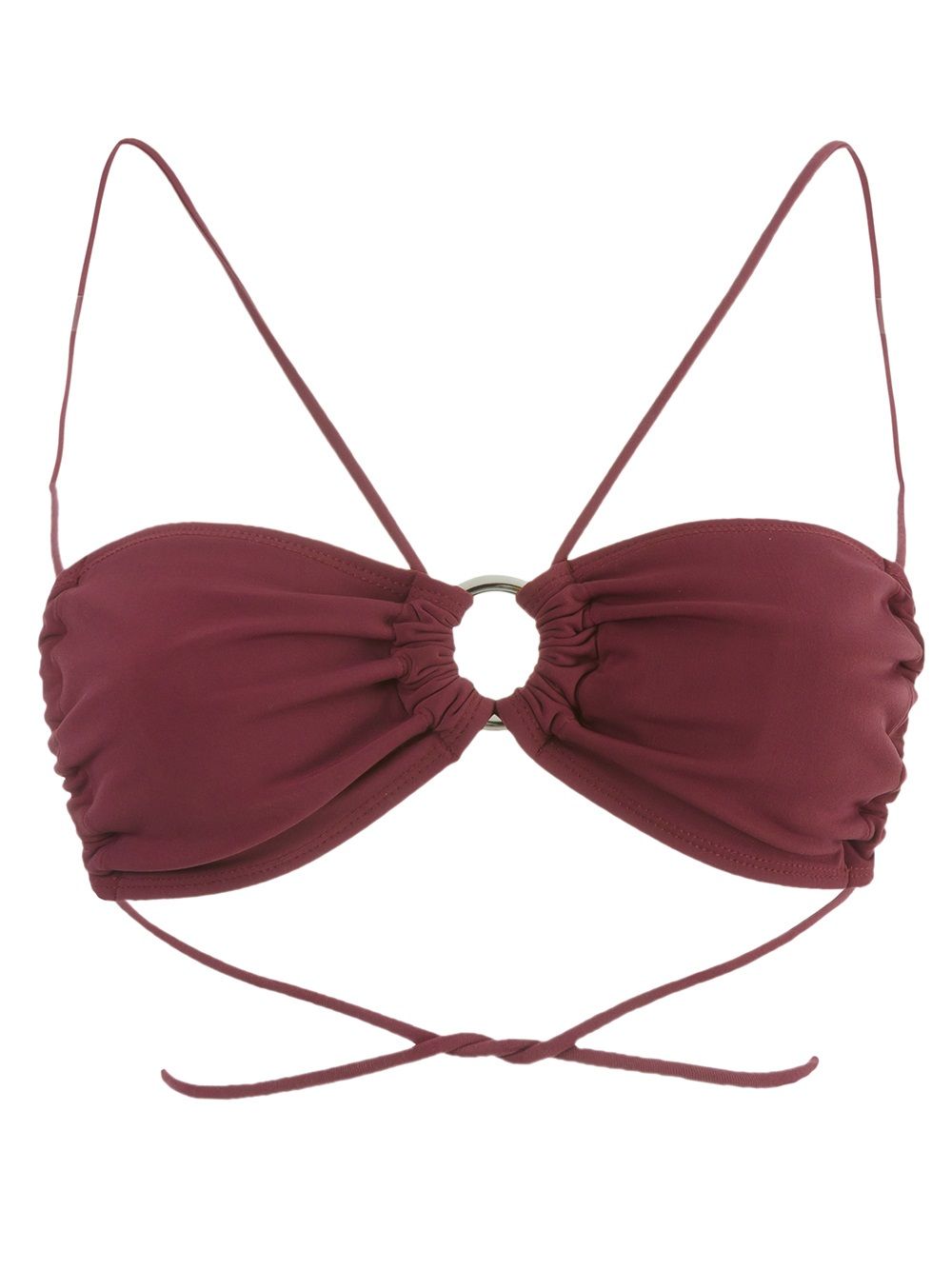 Bandeau bikini top - Red