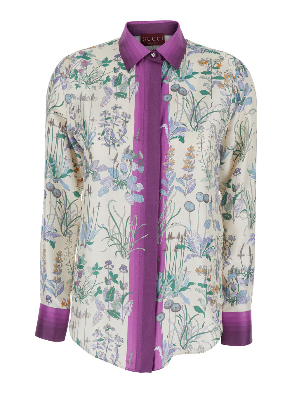 Botanical Silk Shirt — Multicolor