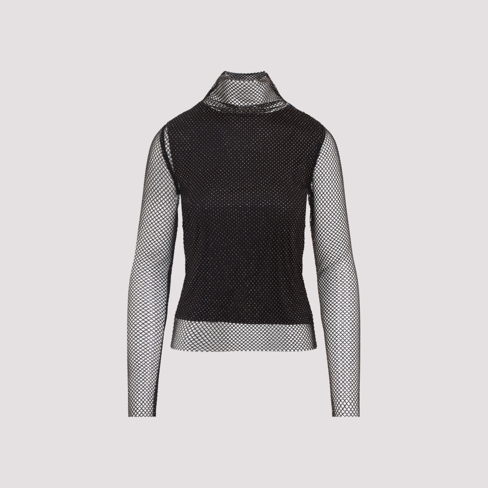 Mesh Top with Crystals