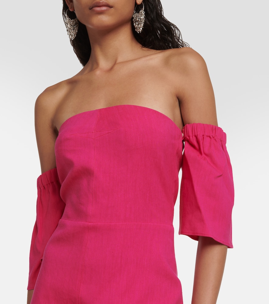 Stony off-shoulder midi dress