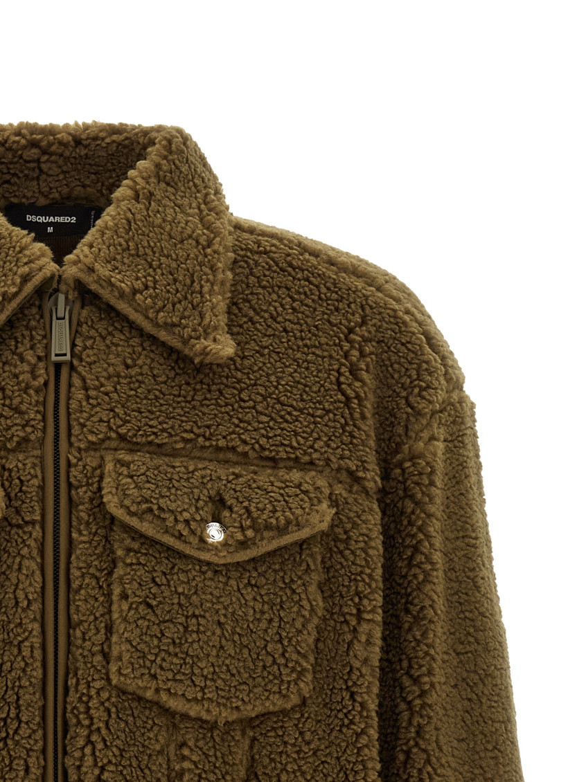 Brown Shirt Collar Jacket